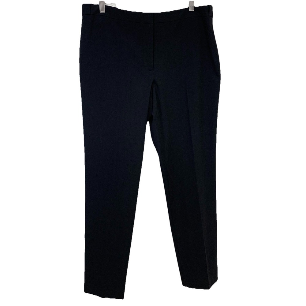 Calvin Klein Black Trouser Pants Woman 12 Highline Tapered Ankle Capsule NEW